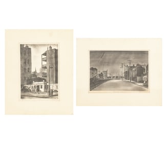 Richard Crist, Etc. Cityscape Lithographs, 2