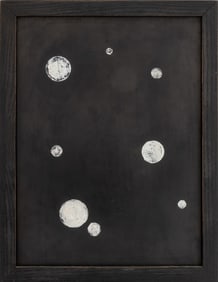 David Goerk "Diamond w/ Dots" Oil on Board