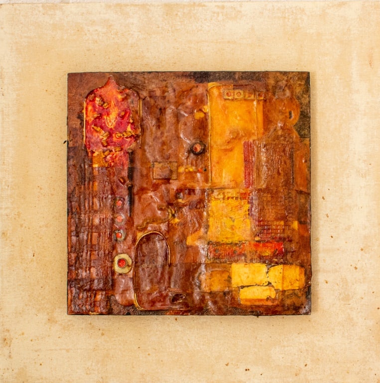 Mid-Century Modern Mixed Media Wall-Hanging (1 of 7)