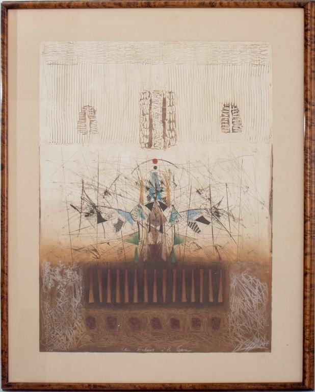 Georges Dussau "Retour a la Terre" Color Etching (1 of 8)