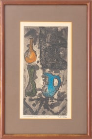 C.M. Ronces "Jarritos" Etching and Aquatint