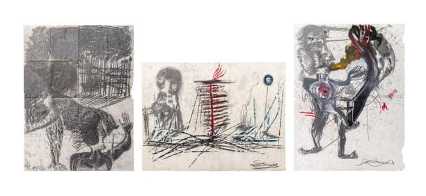 Sergo Mikel Surrealist Compositions Mixed Media, 3