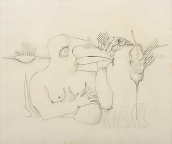 After Salvador Dali Surreal Composition Graphite