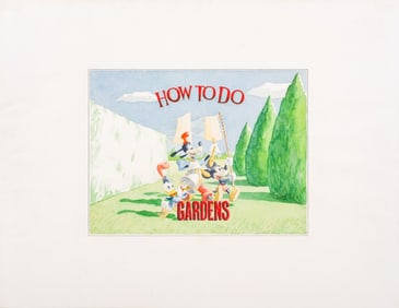 Lawrence Preece "How to do Gardens" Watercolor