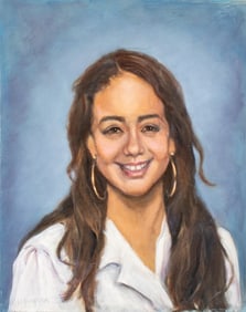 Penny Purpura Portrait of a Girl Oil on Canvas