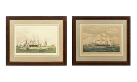 W.J. Huggins Yacht and Ship Engravings, 2