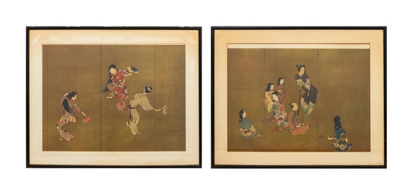After Shibata Zeshin Figural Composition Prints, 2