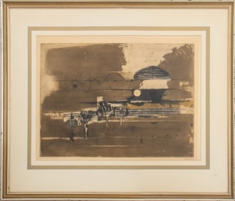 Johnny Friedlaender "October" Etching & Aquatint