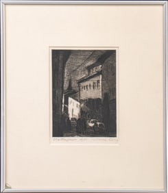 Marie Bing "Via Raffaelo" Etching on Paper