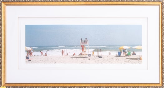 John Van Aken "The Beach Scene" Lithograph, 2004