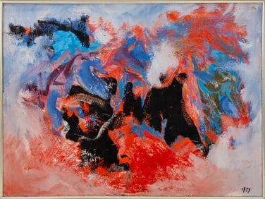 Ruth Francken "First Block" Oil on Canvas, 1959