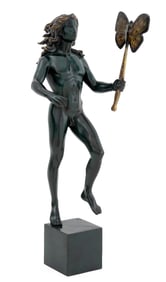 Salvador Dali "Homme au Papillon" Bronze, 1984