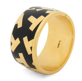 Angela Cummings Tiffany & Co. 18K Gold Jade Bangle