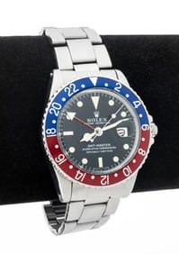 Rolex GMT Master Stainless Steel Blue Red Bezel