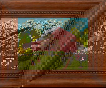 Charles Wysocki "Vermont Springtime" Oil on Canvas