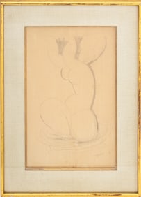 "Caryatid" Graphite on Paper