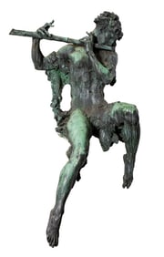 Leo Lentelli "Faun" Bronze Garden Statue, ca. 1931