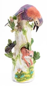 Meissen Porcelain of Jay & Squirrel, ca. 1740