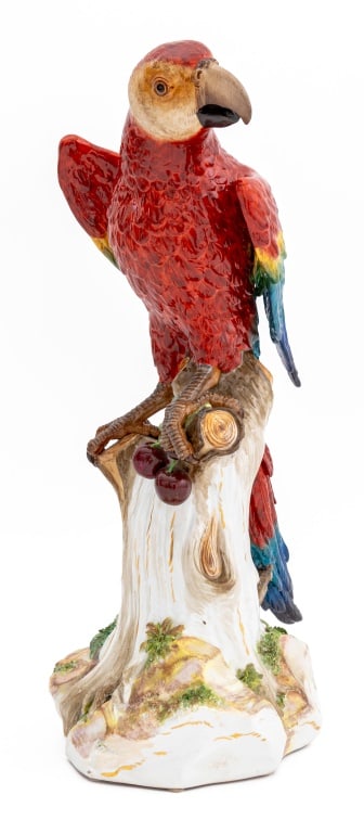 Large Meissen Porcelain Macaw Parrot, 19th C. (1 of 8)