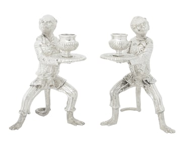 Tiffany & Co. Sterling Singerie Candlesticks, Pair