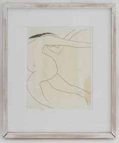 Roger Hilton Nude Figure Ballpoint Pen on Paper