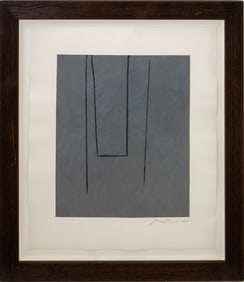 Robert Motherwell "Slate Gray Pintura" Aquatint