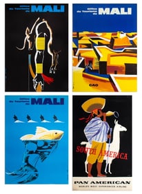 Pan American and Mali Tourisme Travel Posters, 4