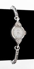 Lady Hamilton 14K White Gold Dress Watch