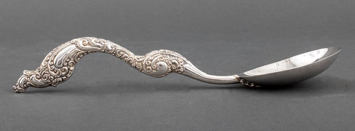 Dutch Colonial Silver Ceremonial Rice Spoon