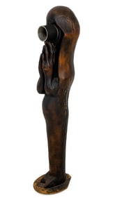 Large Modern Abstract Figural Wood Sculpture
