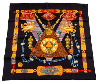 Hermes "Tibet" Silk Scarf