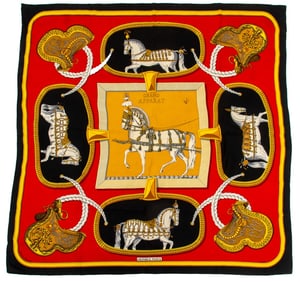 Hermes "Grand Apparat" Silk Scarf