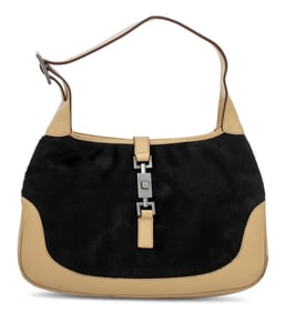 Gucci "Jackie O Hobo" Calfskin Pony Hair Handbag