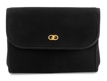 Gucci Black Cotton Clutch