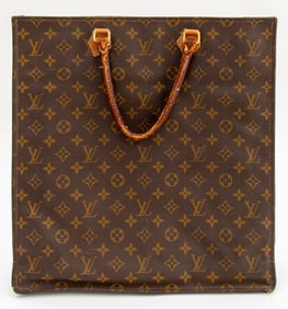 Louis Vuitton Monogram "Sac Plat" Canvas Tote