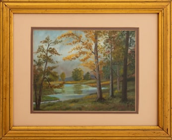Otis Alfred Arnts "Late September" Oil on Board