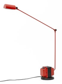 Tommasso Cimini for Lumina Red Enamel Daphine Lamp