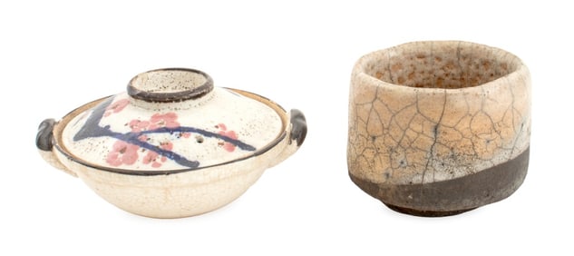 Japanse Glazed Art Pottery Vessels, 2