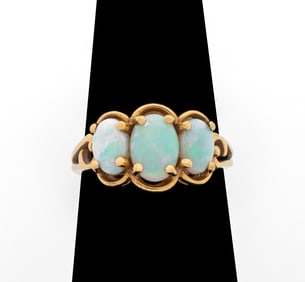 14K Yellow Gold Opal Ring