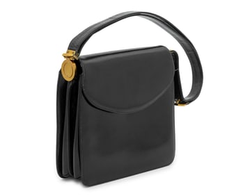 Judith Leiber Black Leather Handbag