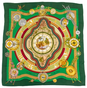 Hermes "Parmi les Fleurs" Silk Scarf