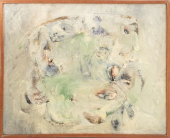 Jean Hebbeln Abstract Composition Oil on Canvas