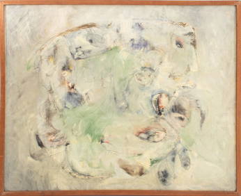 Jean Hebbeln Abstract Composition Oil on Canvas (1 of 6)