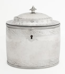 George III Sterling Silver Tea Caddy, 1782