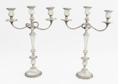 International Sterling "Prelude" Candelabras, Pair