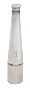 Victorian Sterling Silver Hunting Flask, 1864