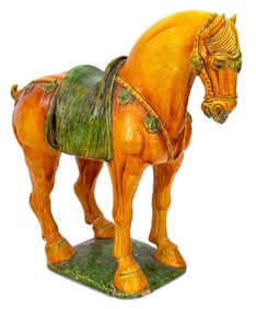 After the Antique Sancai Earthenware Tang Horse