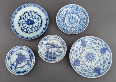 Chinese Blue and White Porcelain Table Articles, 5