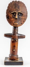 Asante Carved Wood Akua'ba Fertility Doll