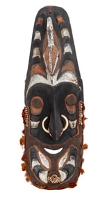 Papua New Guinea Sepik River Carved Wood Mask